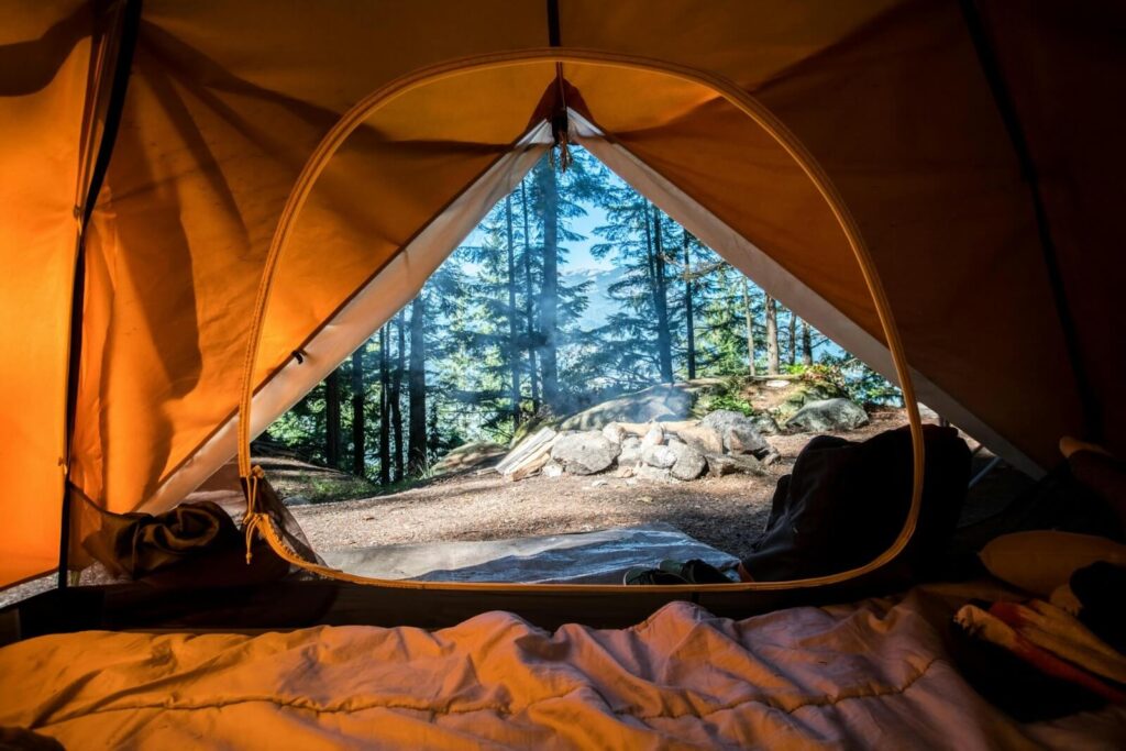 solo travel safety camping