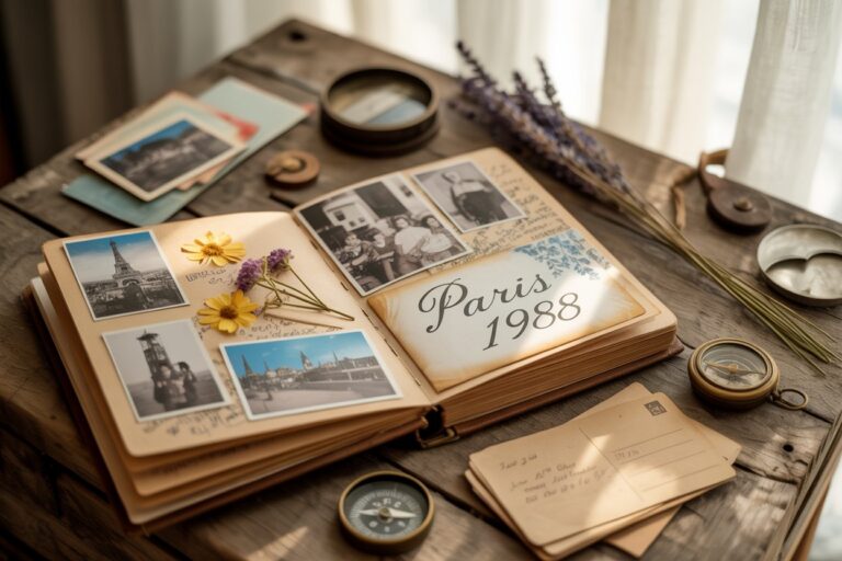 Travel scrapbook