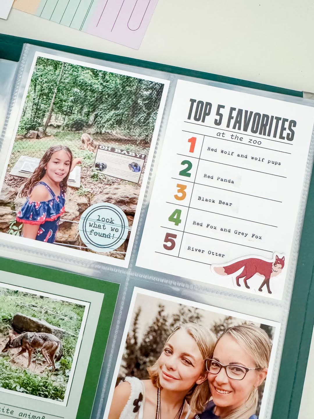 A simple travel scrapbook