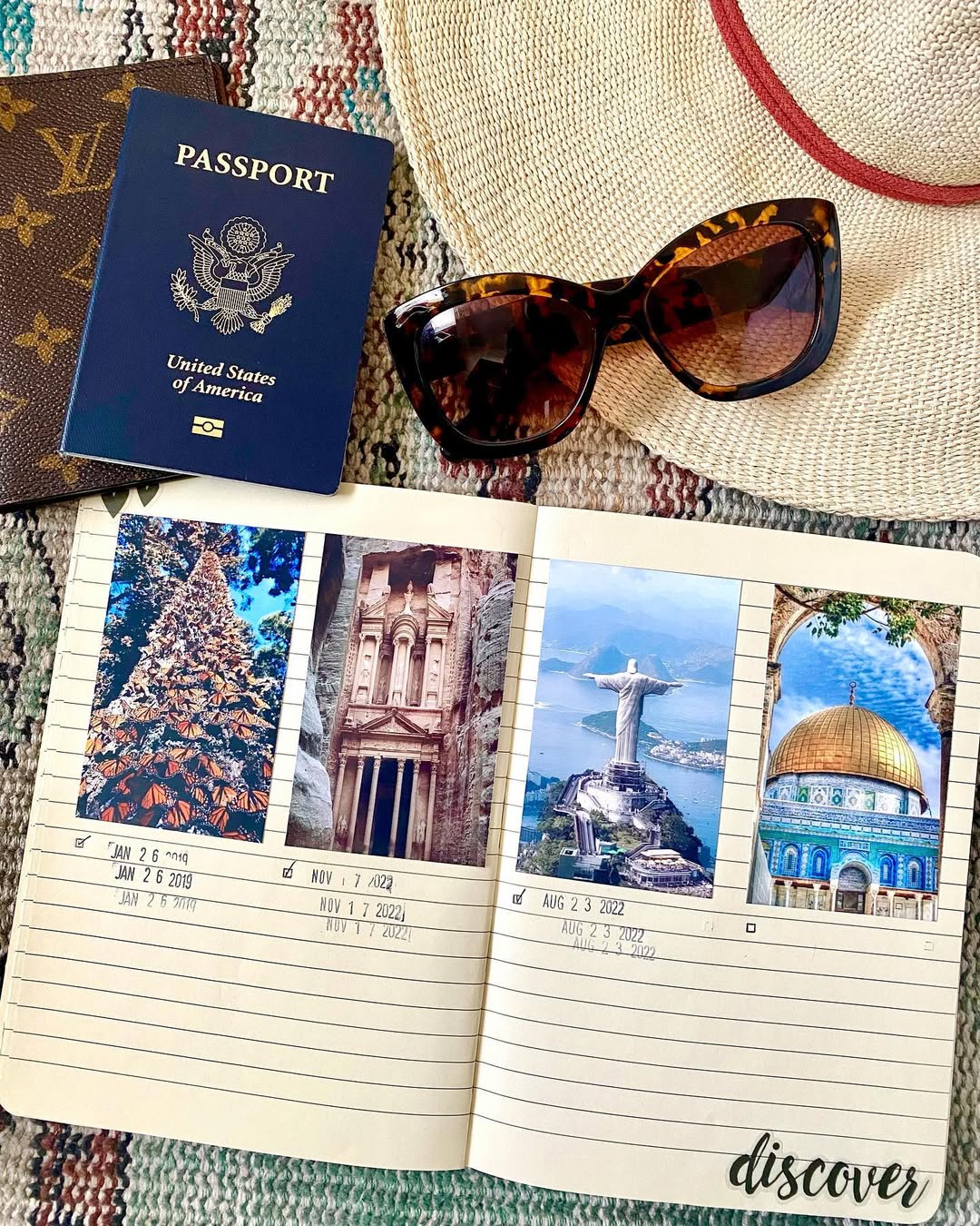 Physical Travel Vision Board
