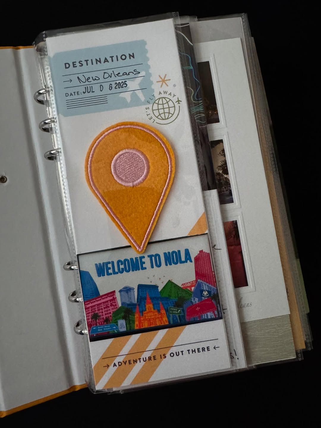 NOLA travel scrapbook