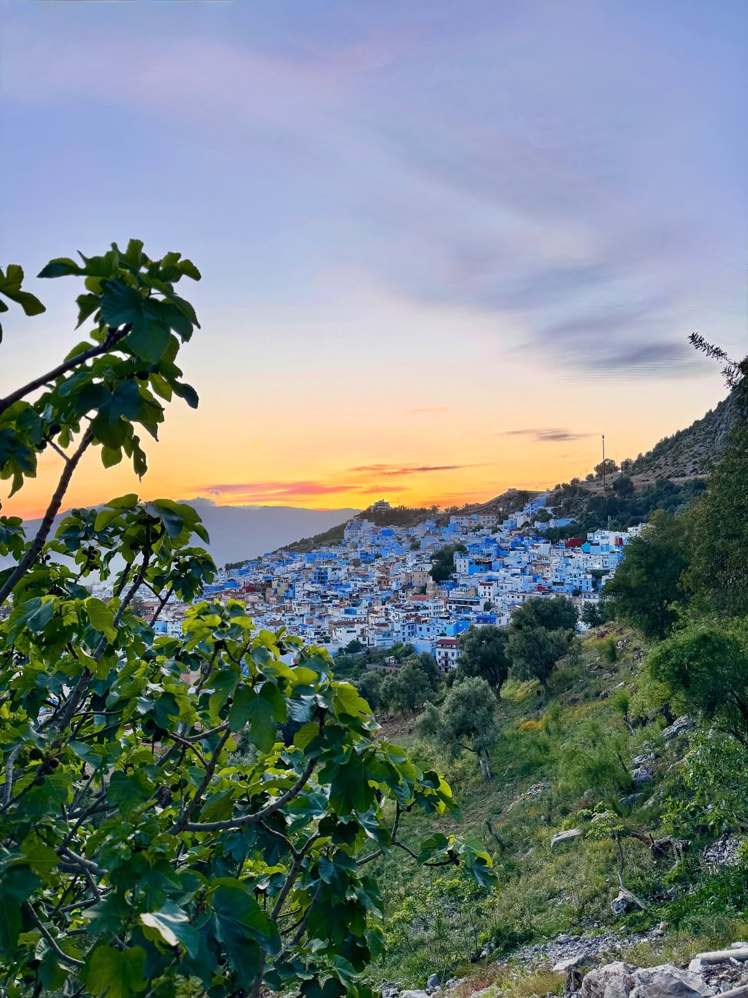 Chefchaouen during sunset