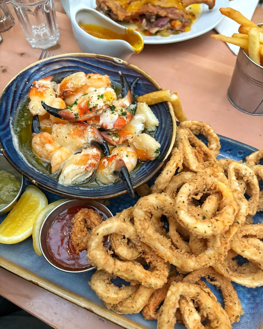 Seafood Platter at the Moorings Seafood Restaurant