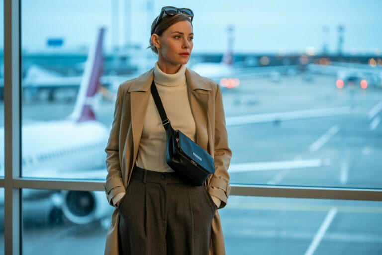 airport travel outfit