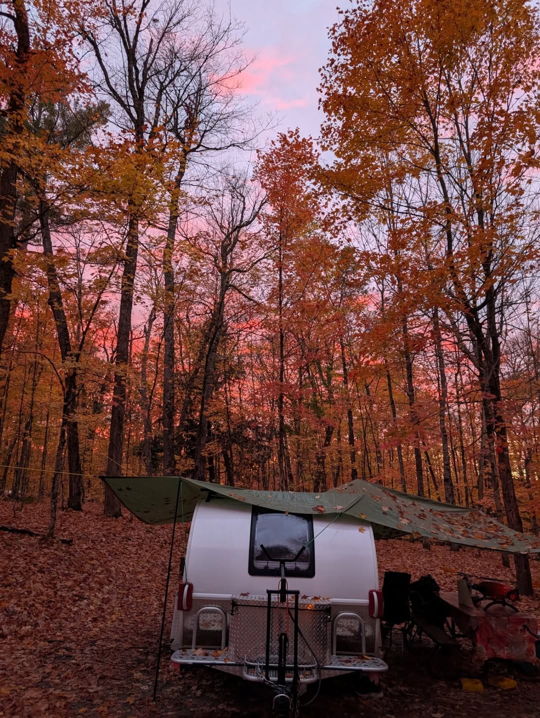 Fall camping is truly the best. It's one of the most beautiful times to be out in nature