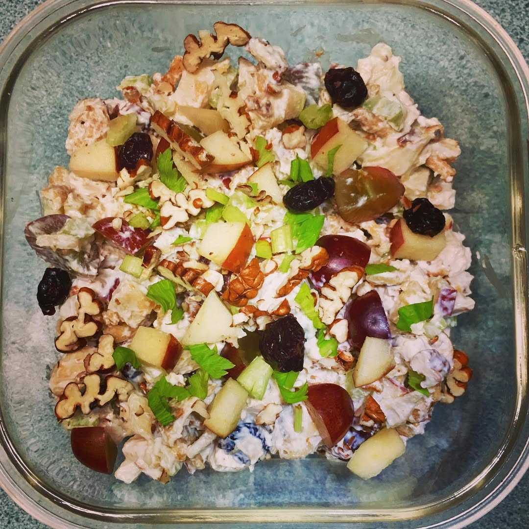 Yogurt Chicken Salad with Grapes