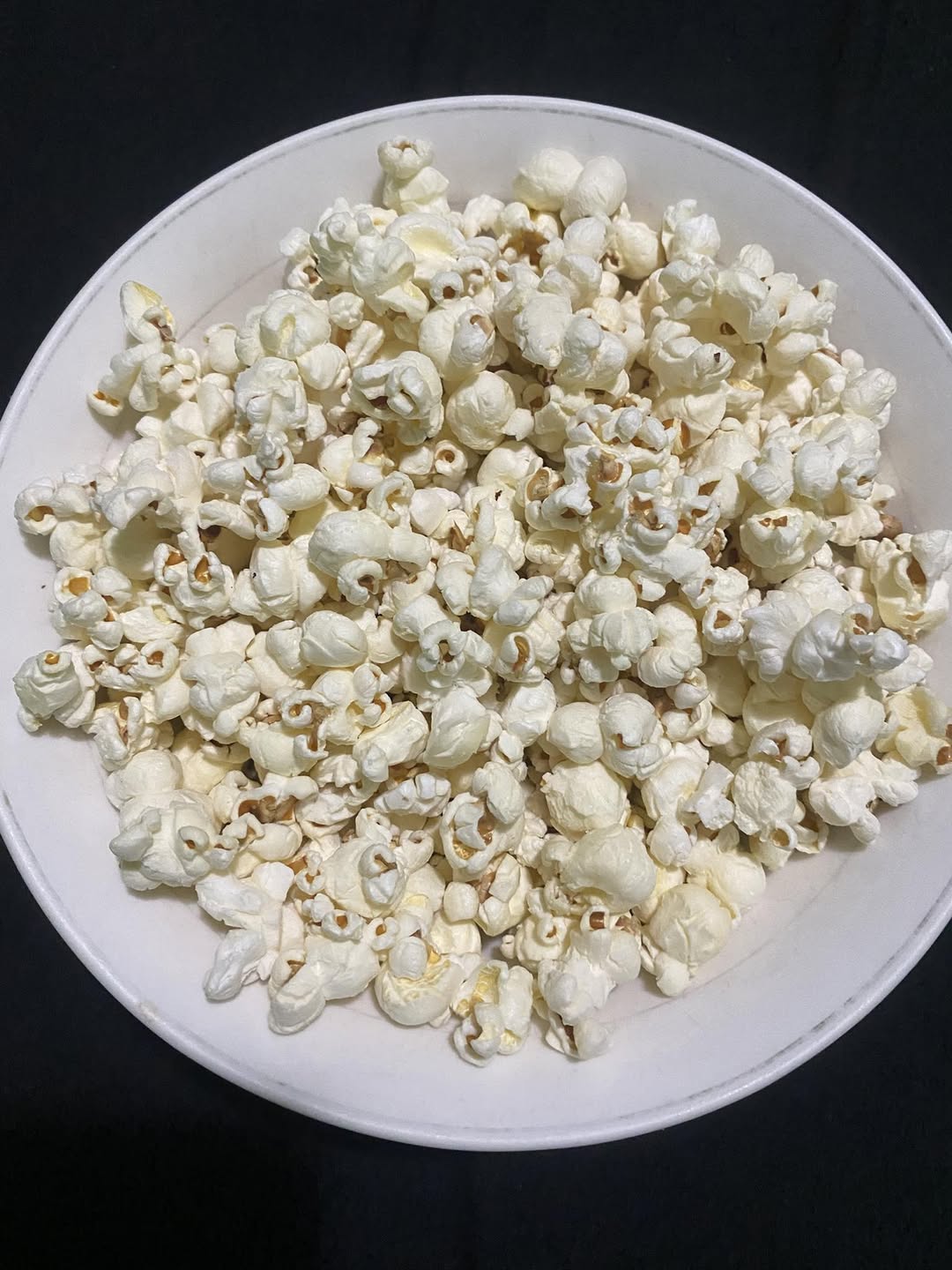 Plain popcorn