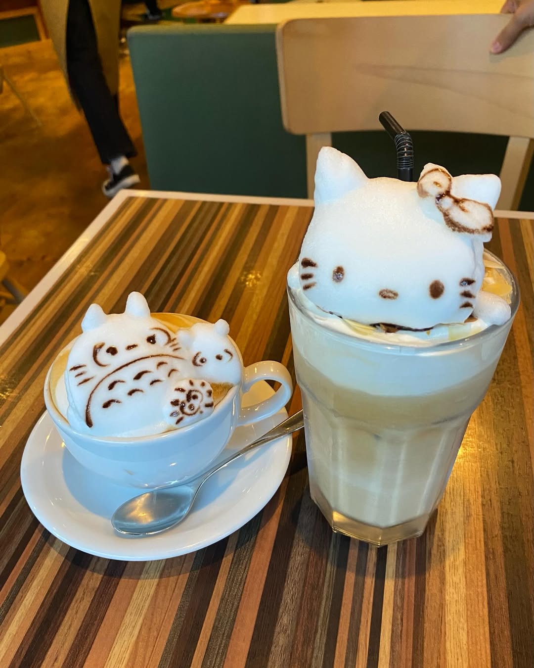 You can literally drink art at Reissue Cafe