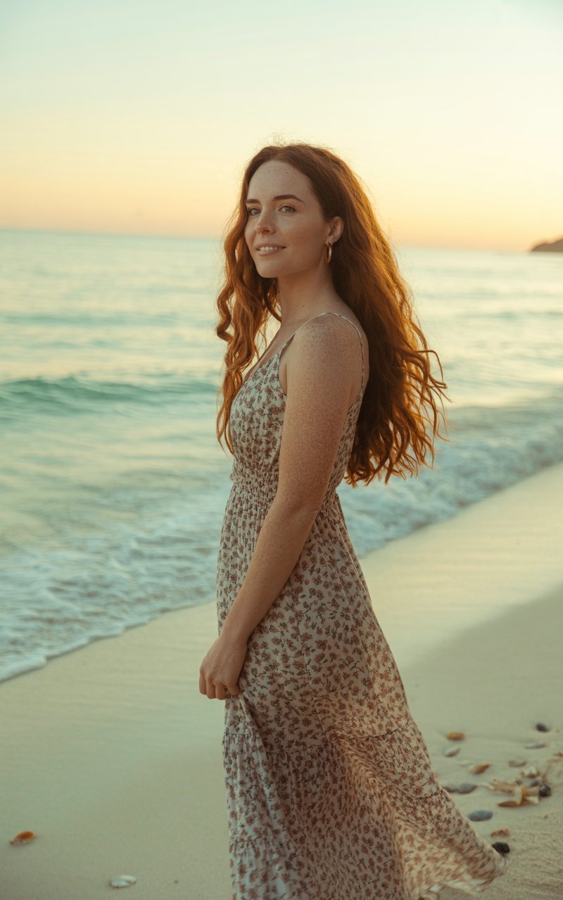 Bold floral maxi dress