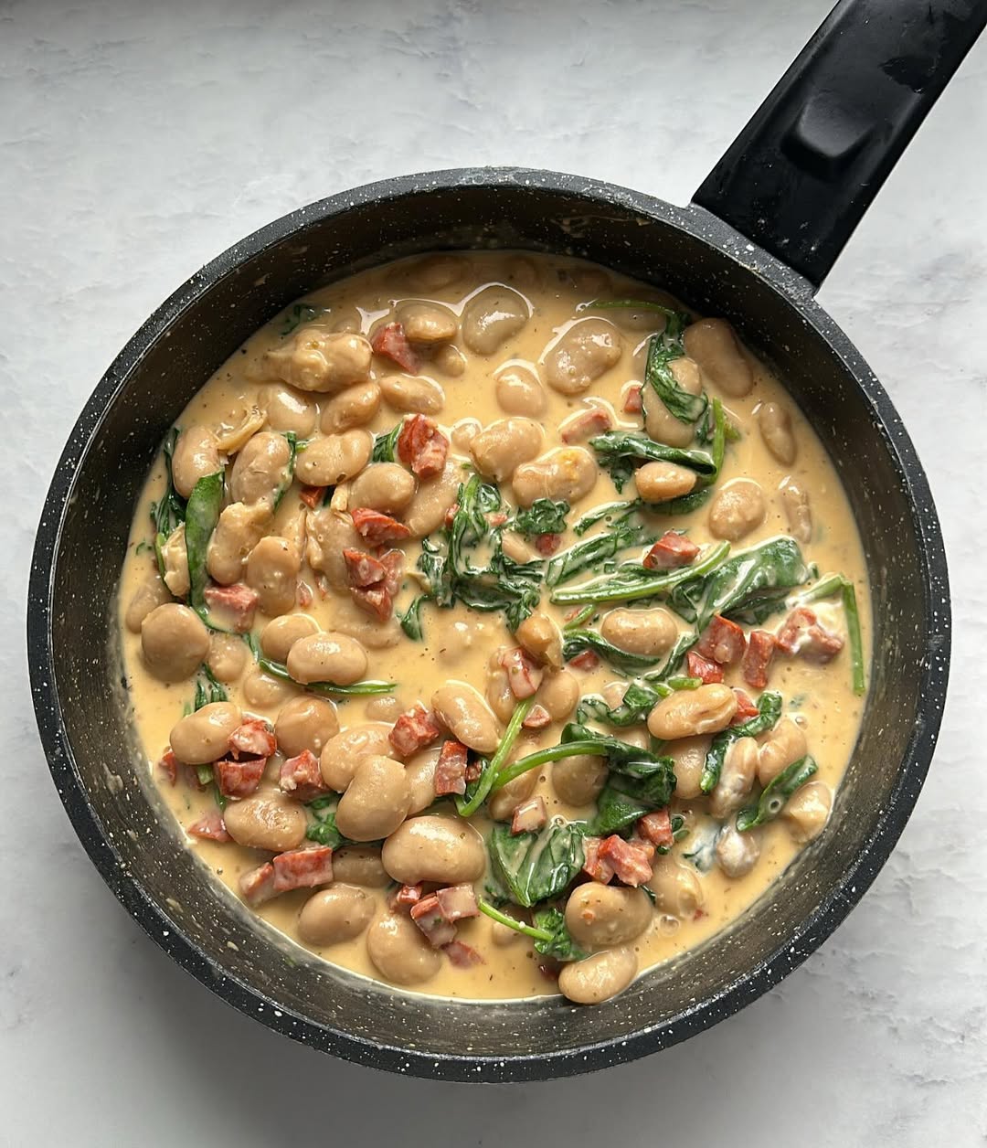 Chorizo, Butterbean & Spinach Stew