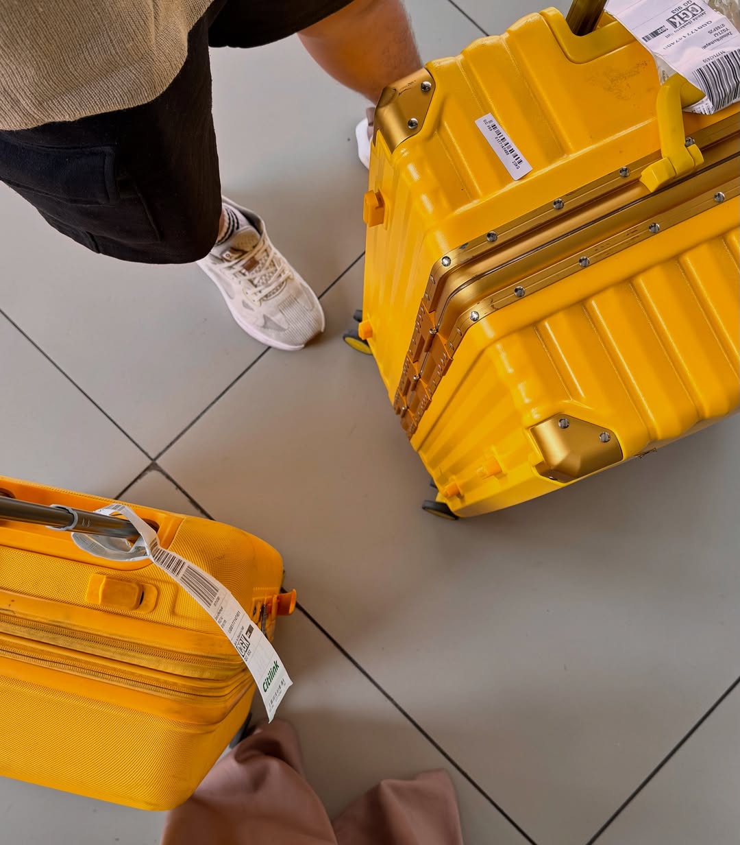 Wear heavy shoes so it frees up your packing space