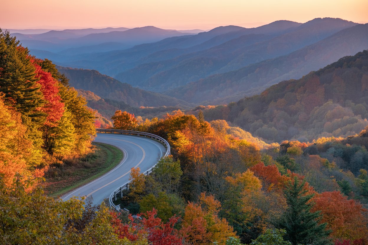blue ridge parkway, ahseville