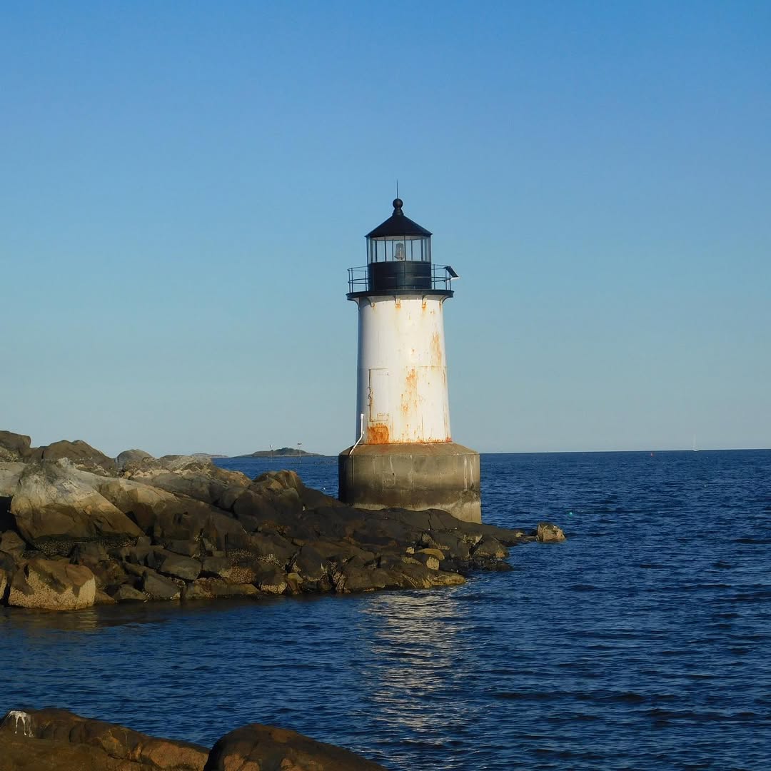 A lighthouse at Winter Island Marine Park