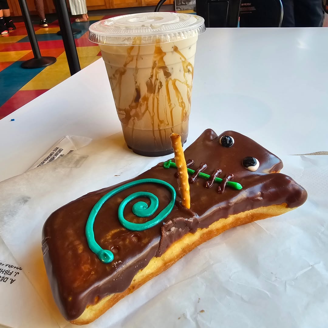 Voodoo Donuts and Iced Salted Caramel Latte