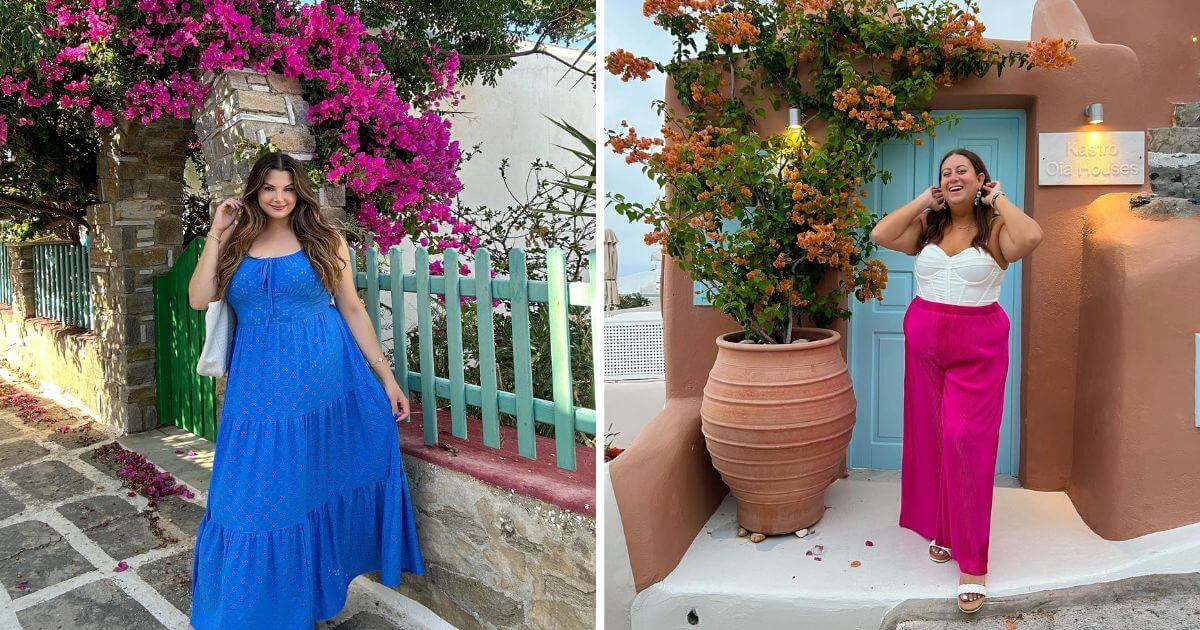 Greece Travel Outfits for Plus-Size Women