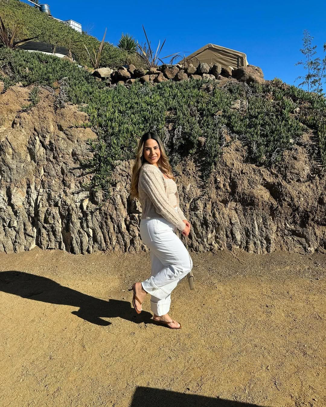 Always hide your shoulder and legs in religious places