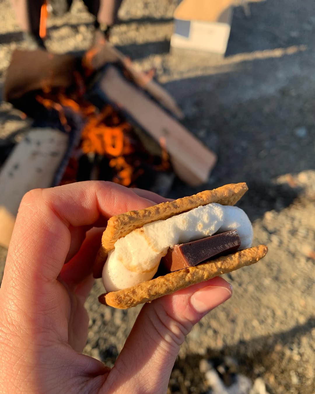 Campfire s’mores, one of my favorite desserts