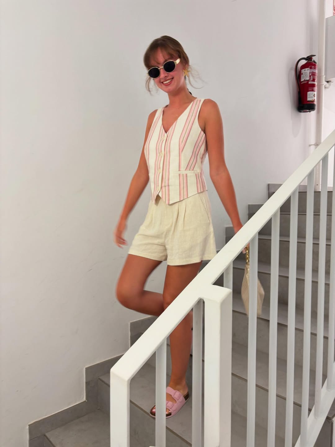 Pastel colored outfit