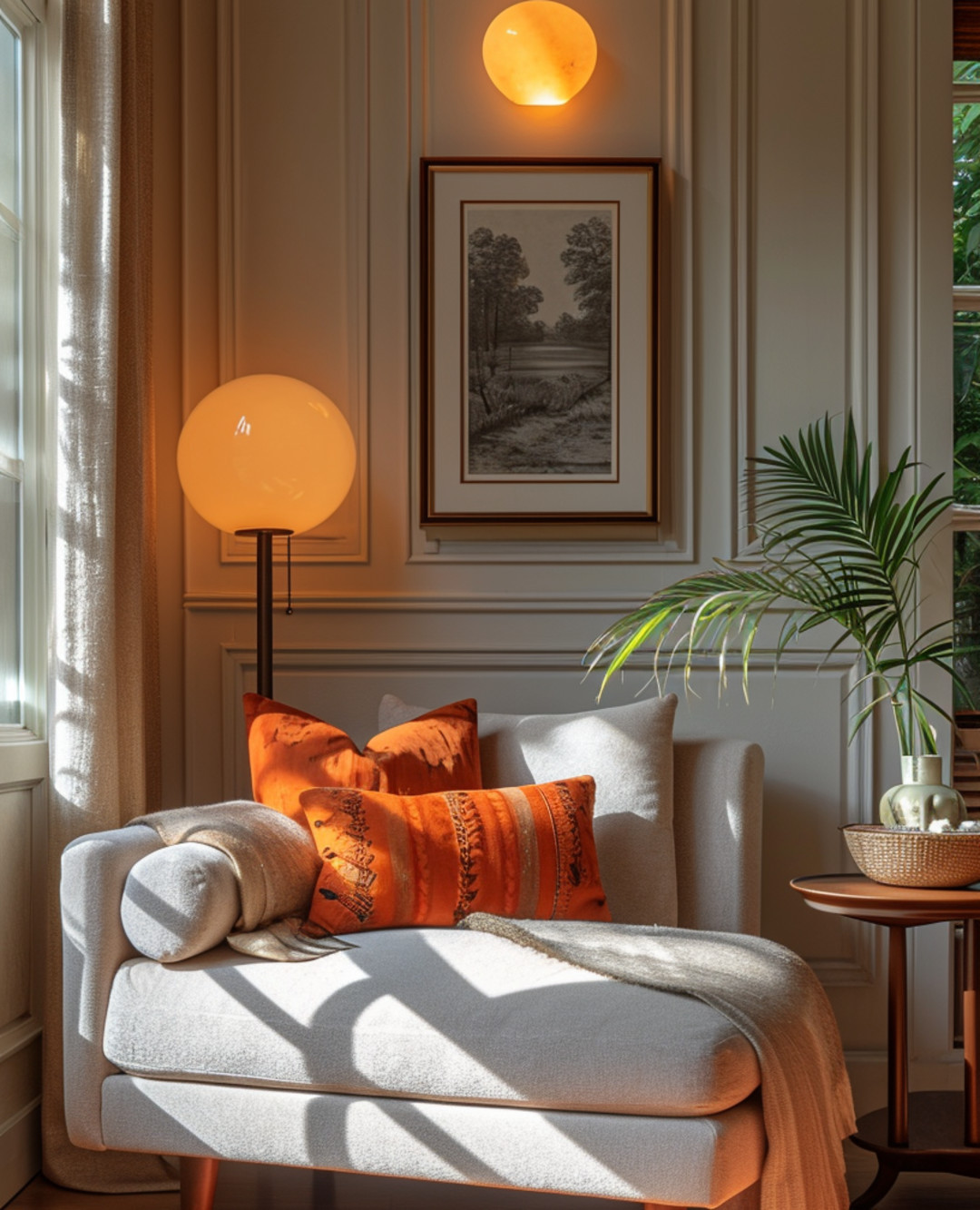 Install layered warm lights