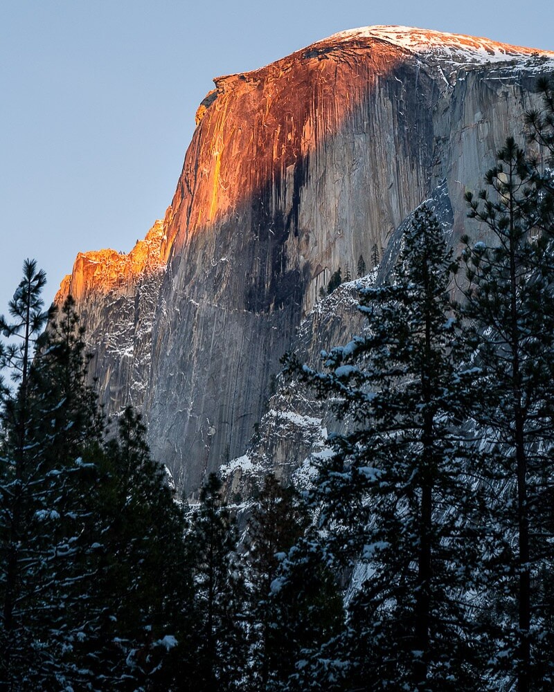 Yosemite granite at dawn