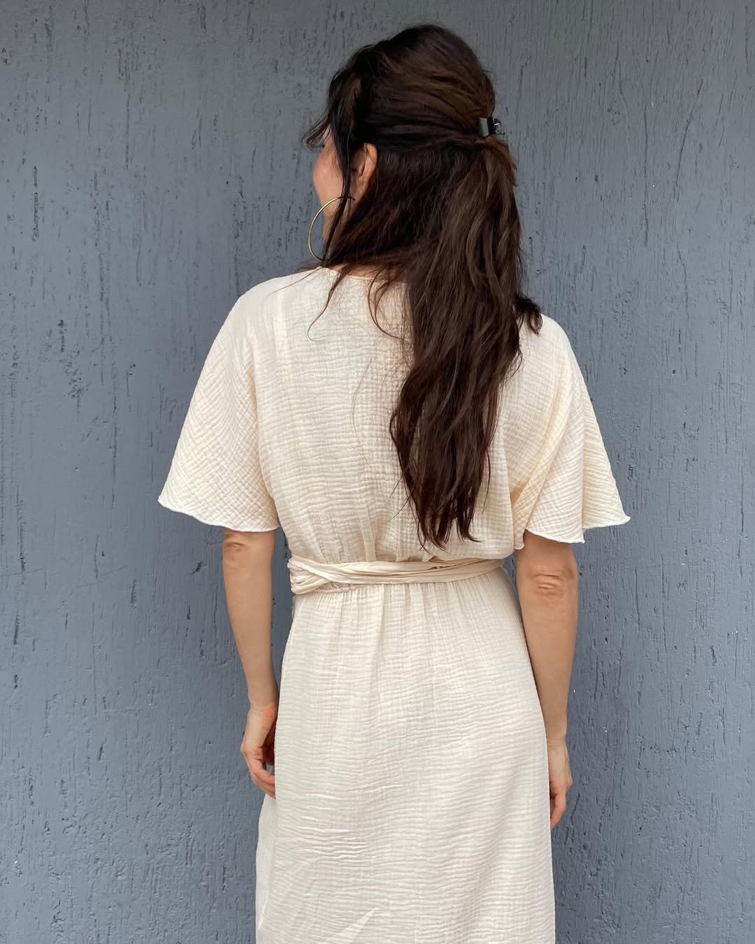 Cotton Wrap Dress