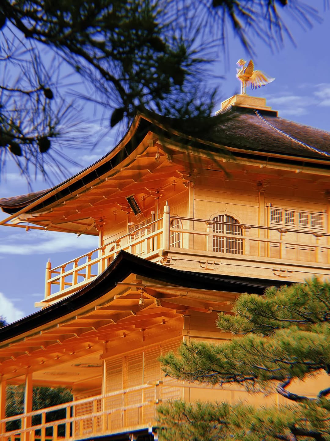 Kinkaku-ji temple, also known as the Golden Pavilion, in Kyoto, Japan