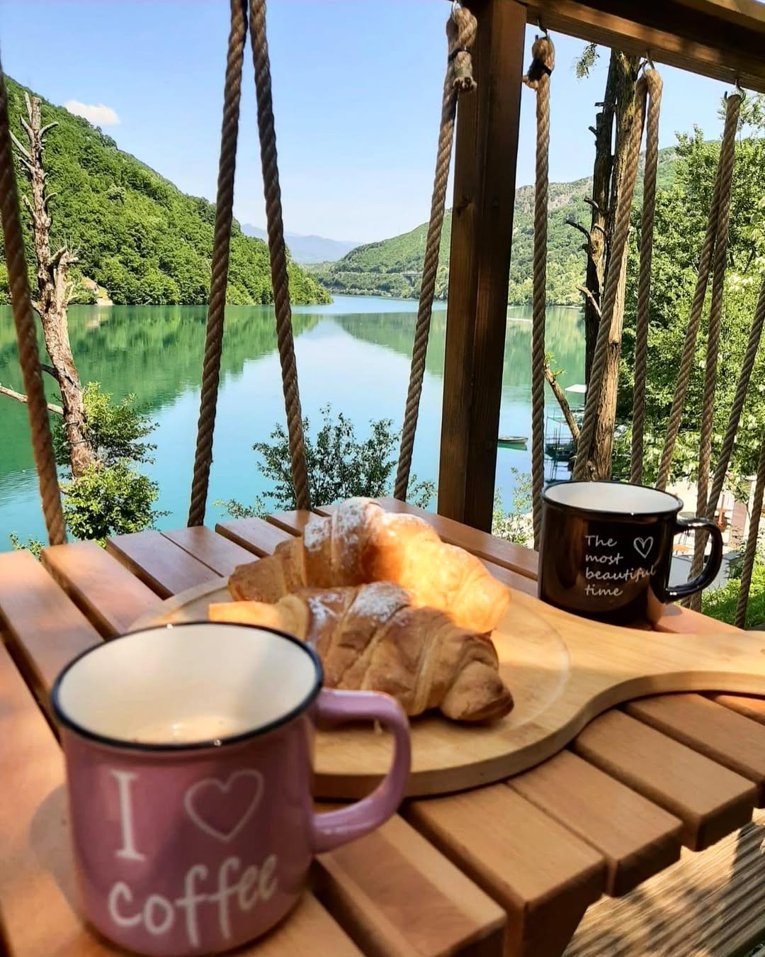 Morning coffee is a must