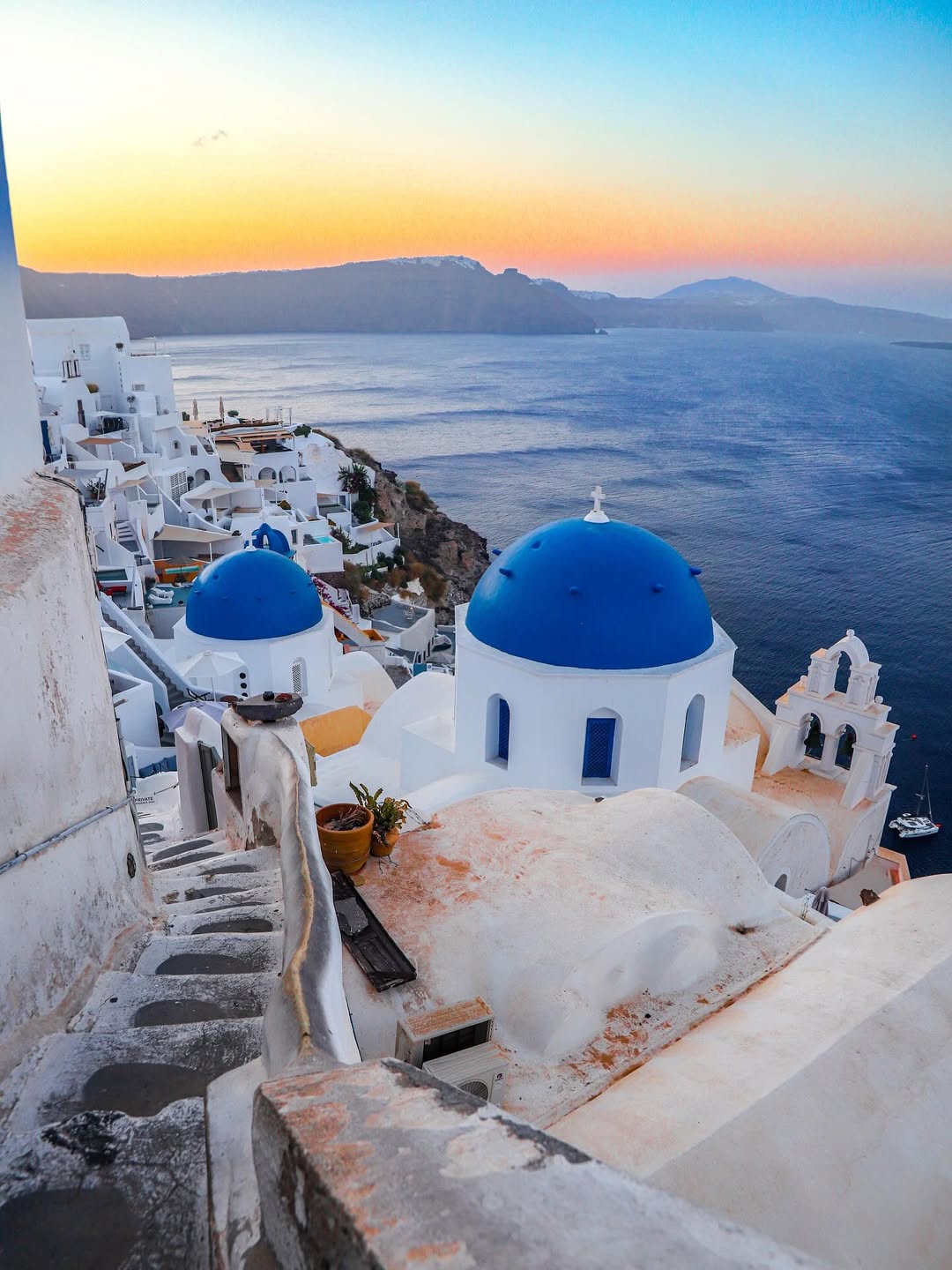 Sunrise in Santorini, Greece