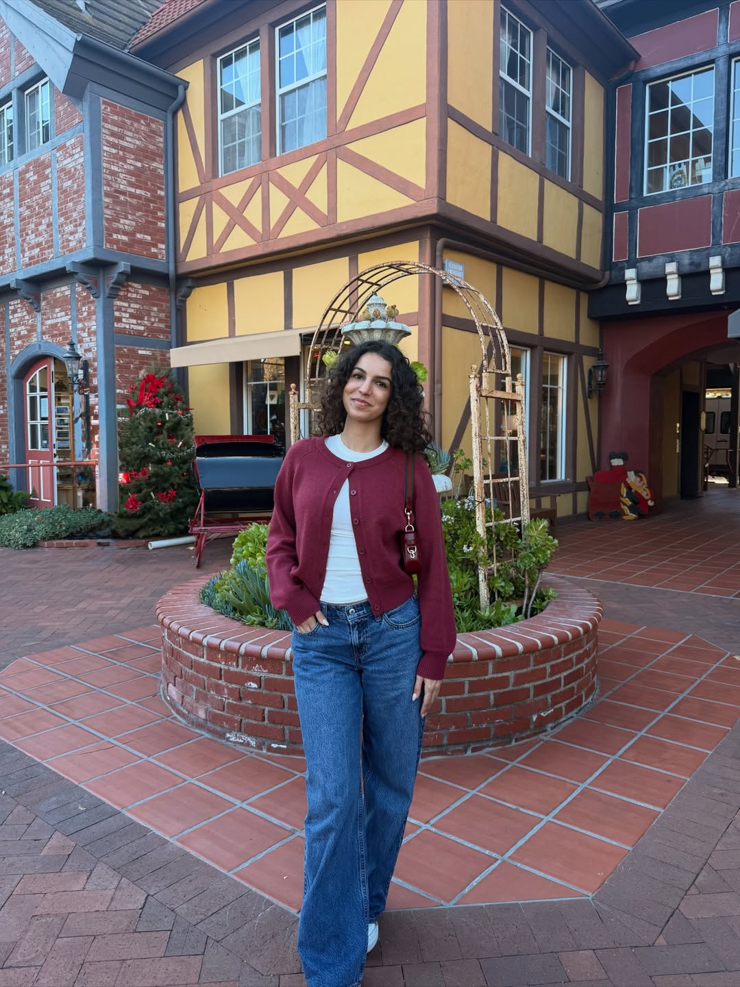 Layered outfit for Solvang